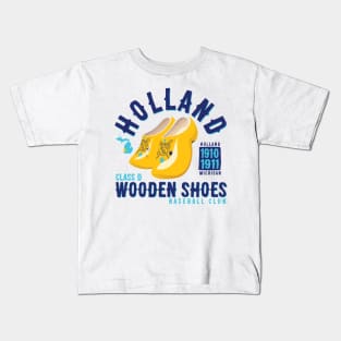 Holland Wooden Shoes Kids T-Shirt